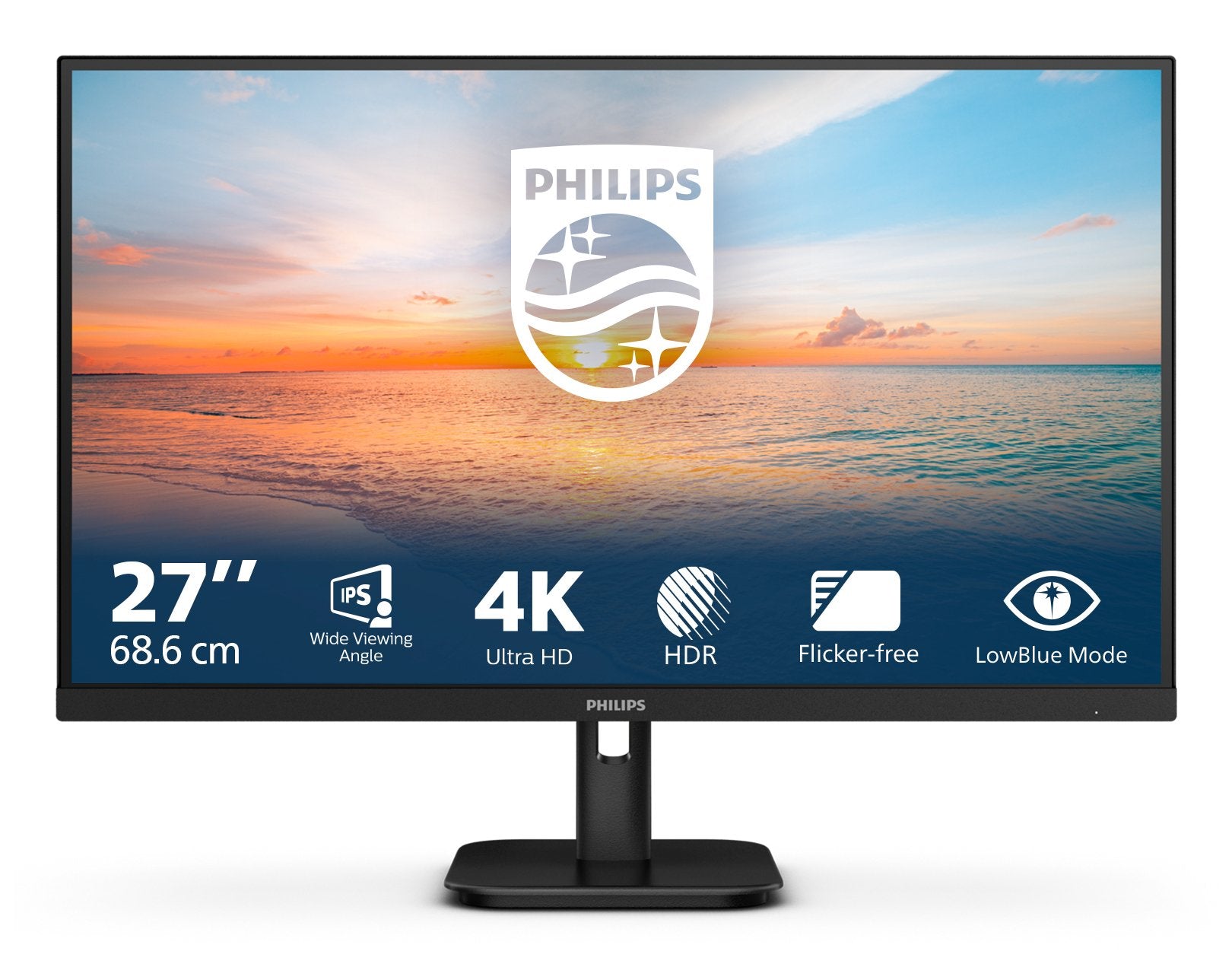 EAN 8712581805715 - Philips 27E1N1800A/00 pantalla para PC 68,6 cm (27") 3840 x 2160 Pixeles 4K Ultra HD LED Negro imagen 1