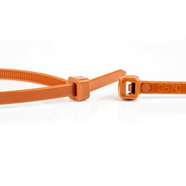 EAN 8717278572116 - WKK 11032171 presilla Brida reutilizable Plástico Marrón 100 pieza(s) imagen 2
