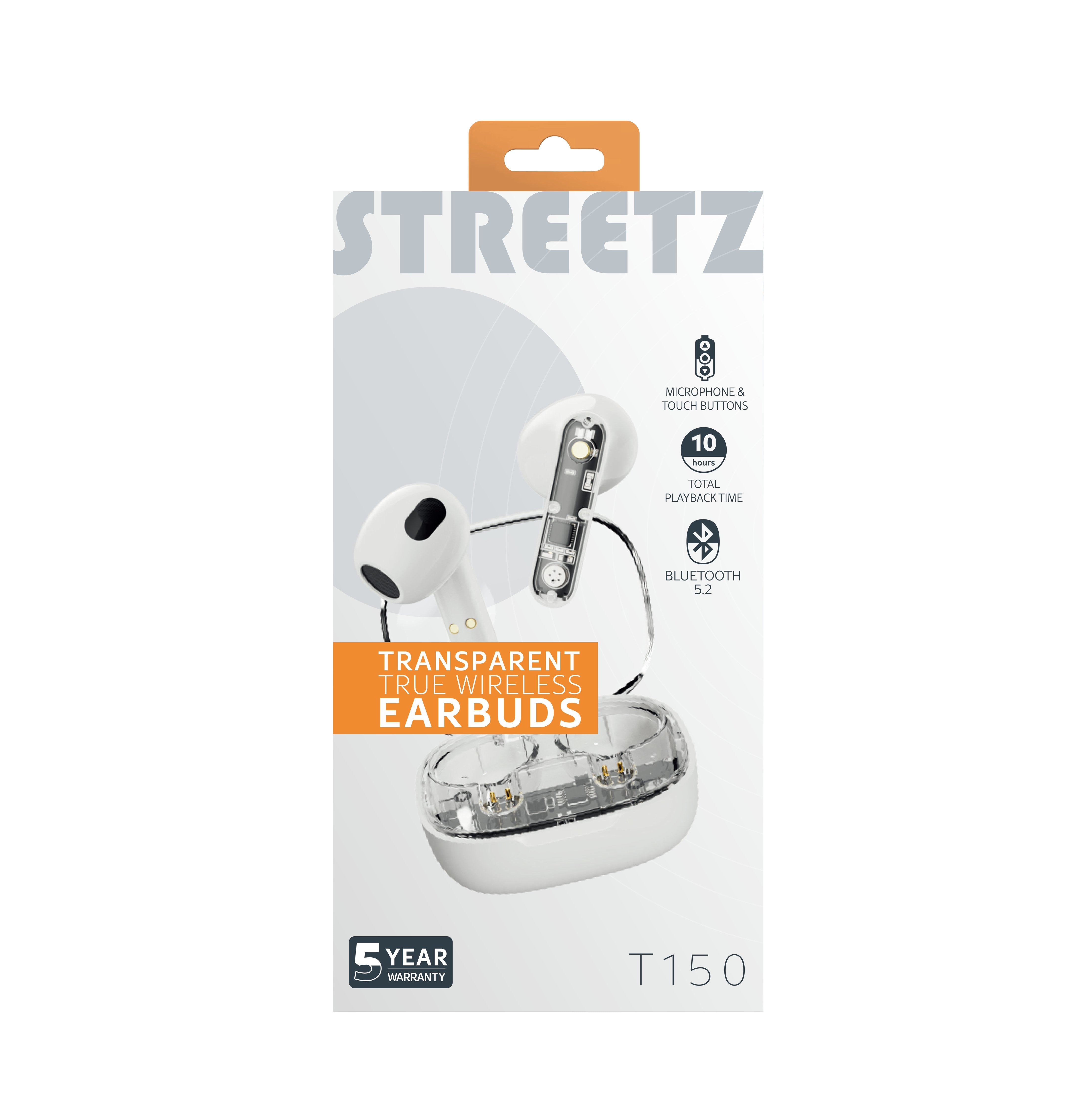 Streetz Bt Tws In-Ear KopfhRer Transparent Weiá