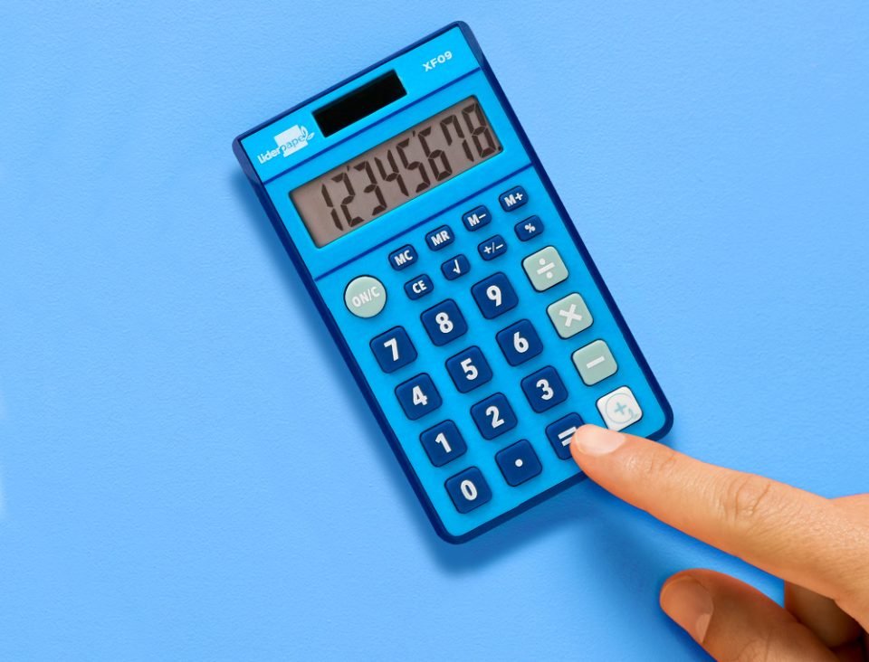 EAN 8423473040687 - Liderpapel XF09 calculadora Bolsillo Calculadora básica Azul imagen 4
