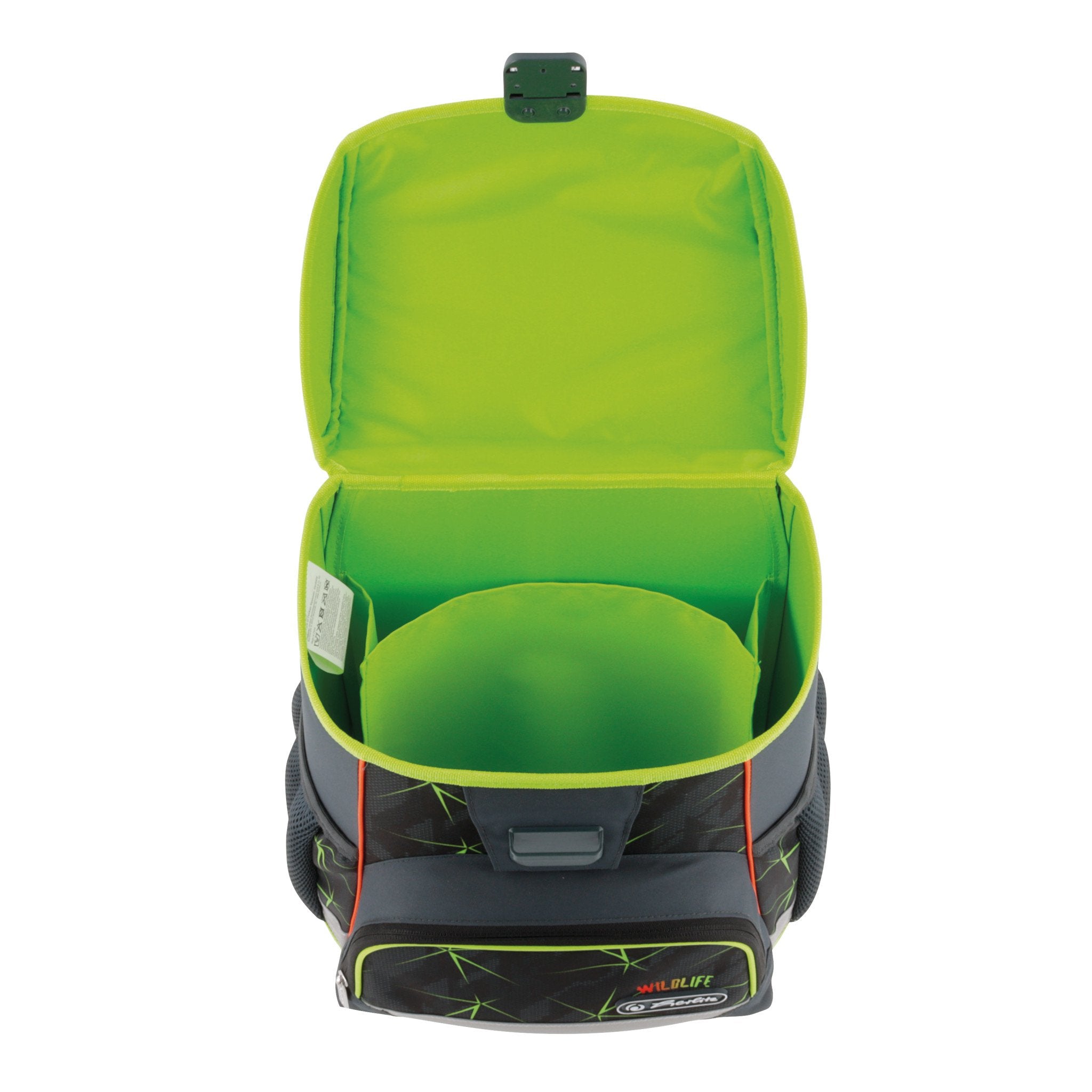 EAN 4008110370897 - Herlitz Loop Plus Wild Life juego de mochila escolar Niño Poliéster Negro, Verde, Naranja imagen 3