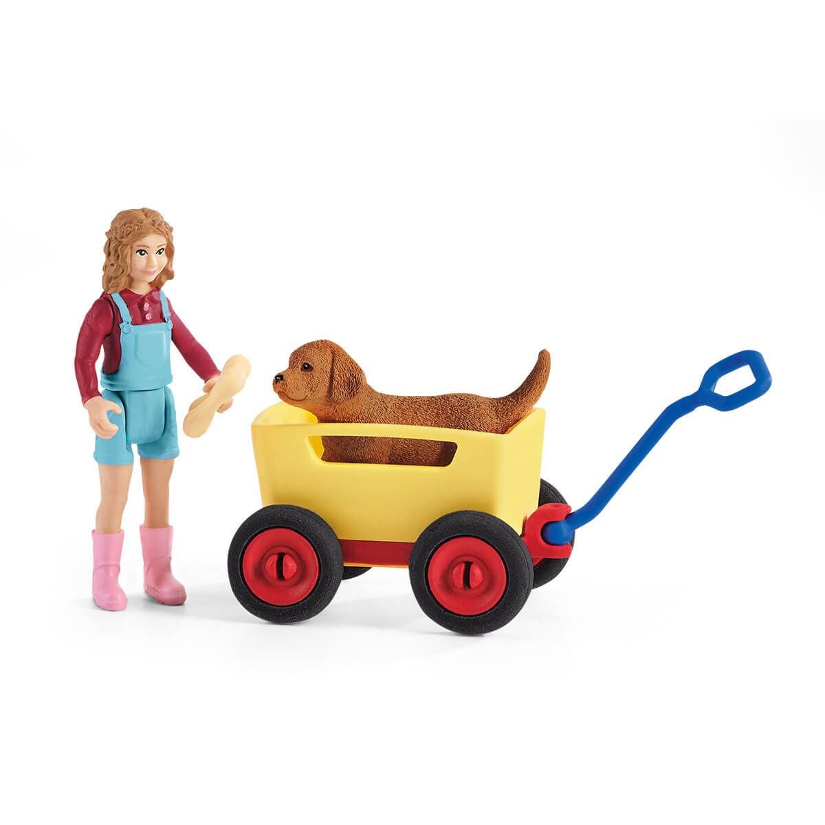EAN 4059433356846 - schleich Vida en la Granja Puppy Wagon Ride imagen 12
