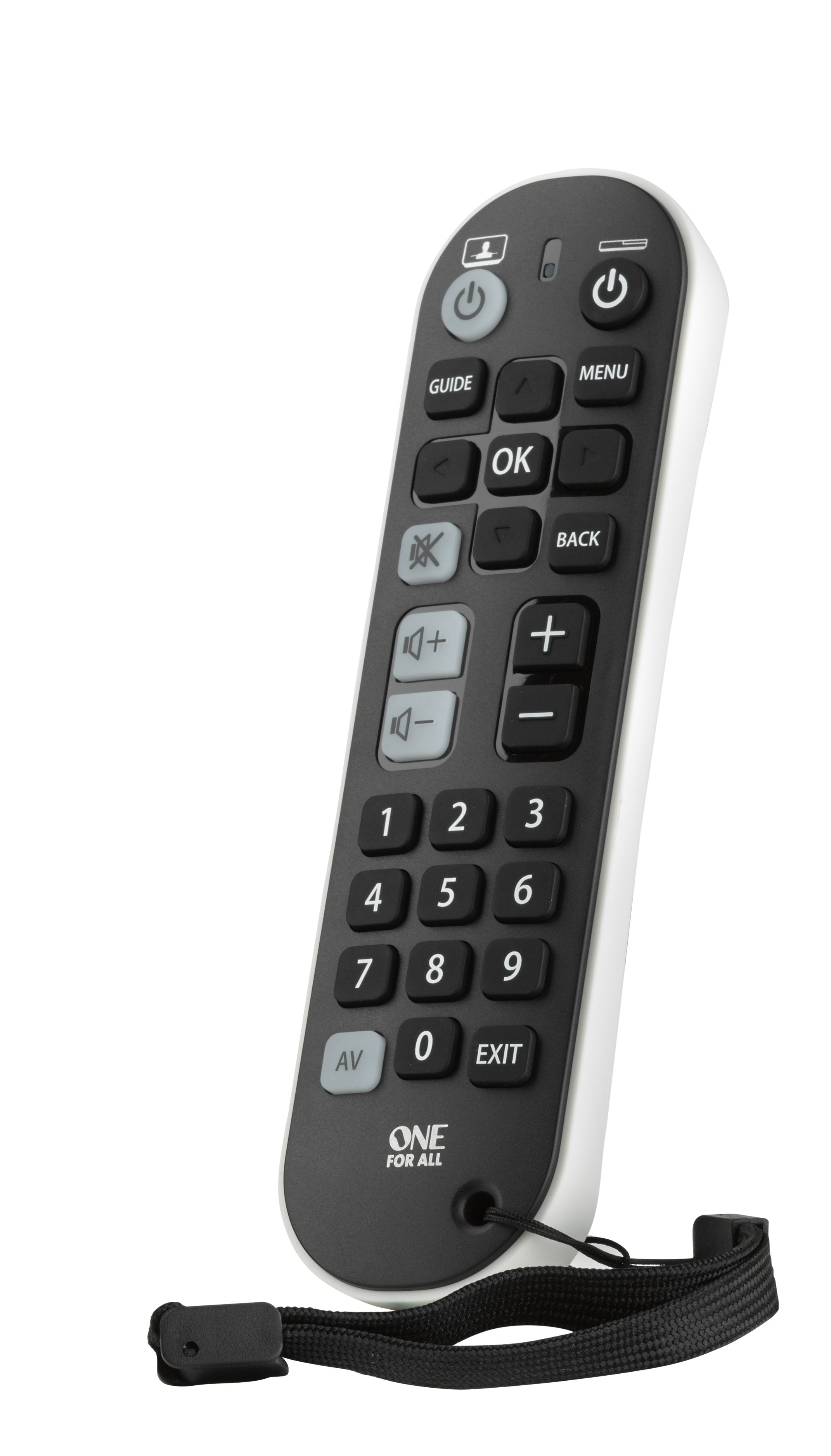 One For All Zapper + Mando A Distancia Ir Inalámbrico Audio, Cable, Dvd/Blu-Ray, Dvdr-Hdd, Dvr, Sistema De Cine En Casa, Sat, Tv, Receptor De Televisión, Web Tv Botones