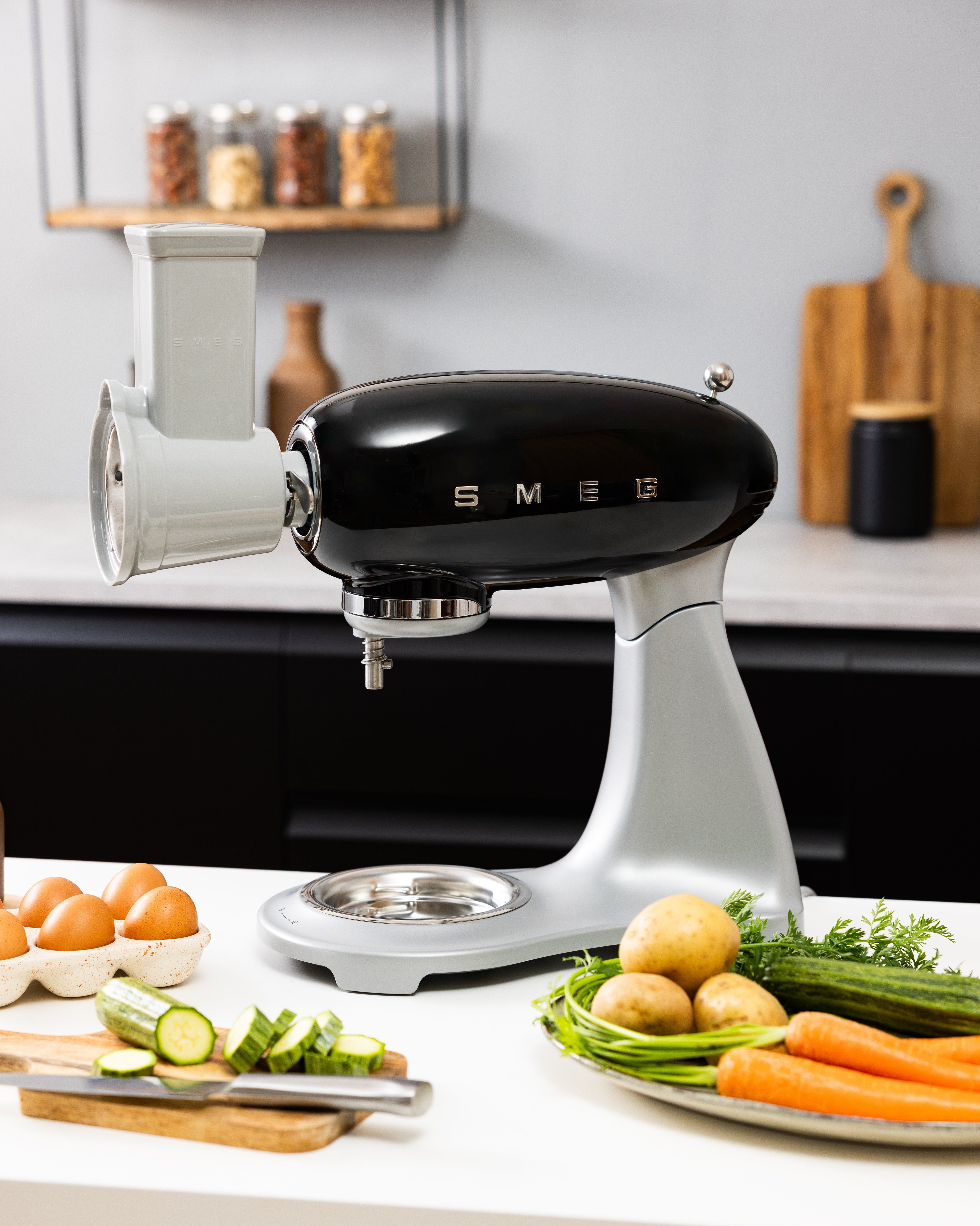 Máquina Multiusos Smeg Smf04bleu, 4,8 L, 800 W, Negra