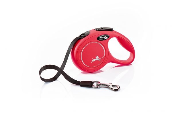 Correa Extensible Flexi Classic 3m De Cinta Talla Xs Hasta 12kg Color Rojo Nayeco
