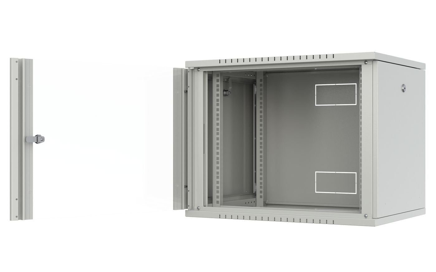 Quick Assembly Flat Pack 19" 9u Rack Wall Mount W:600 X