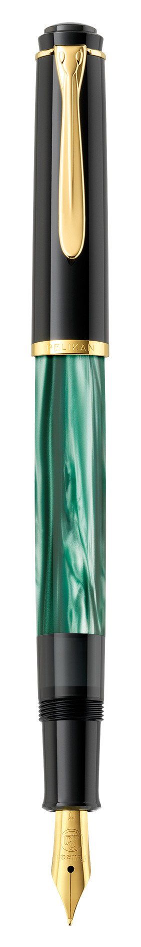 EAN 4012700994103 - Pelikan 994103 pluma estilográfica Sistema de llenado integrado Negro, Oro, Verde, Color mármol 1 pieza(s imagen 3