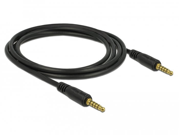 Cable De Jack Delock 3.5 Mm 5pin (Enchufe)> 3.5 Mm 5pin (Enchufe) Negro, 2 Metros 85697