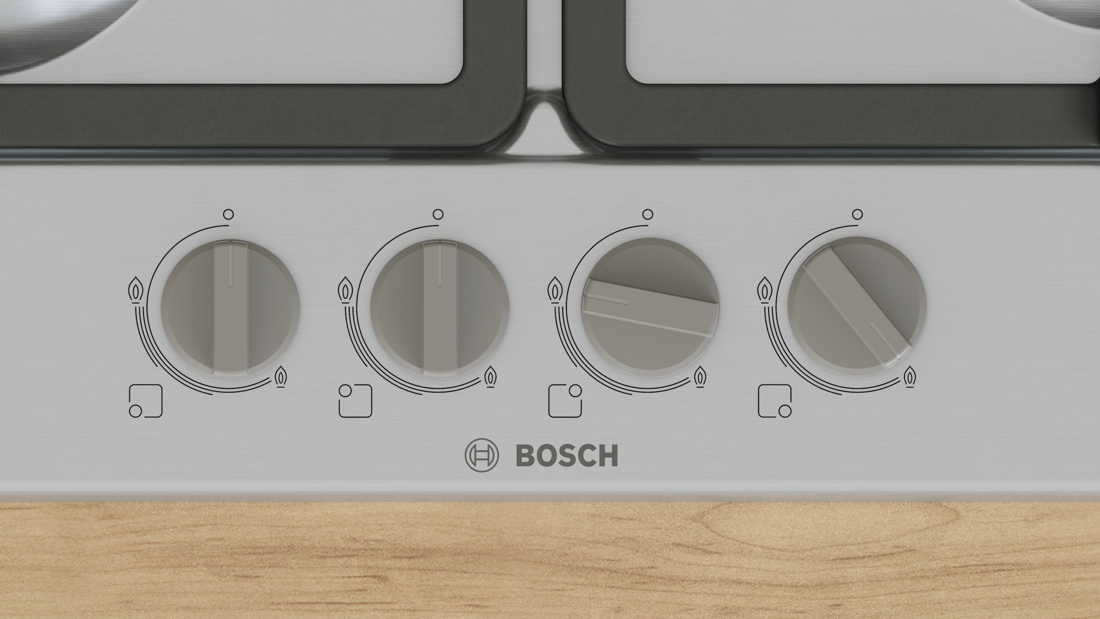 EAN 4242005484614 - Bosch Serie 4 PGH6B5K90 hobs Acero inoxidable Integrado 58 cm Encimera de gas 4 zona(s) imagen 3