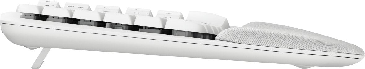 Teclado Alemán Logitech Wave Keys For Mac Hogar / Oficina Bluetooth Qwertz Blanco