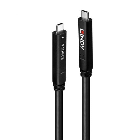 Lindy 10m Usb 3.2 Gen 1 & Dp 1.4 Typ C Hybrid Cable