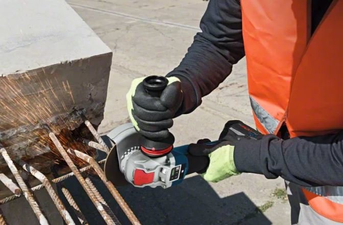 Amoladora Angular A Batería Bosch Gwx 18v -10 Sc