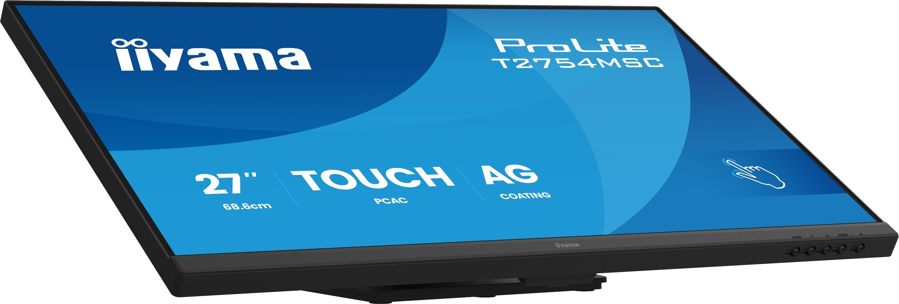 Iiyama 68.6cm 27" T2754msc-B2ag 16:9 M-Touch Vga+Hdmi