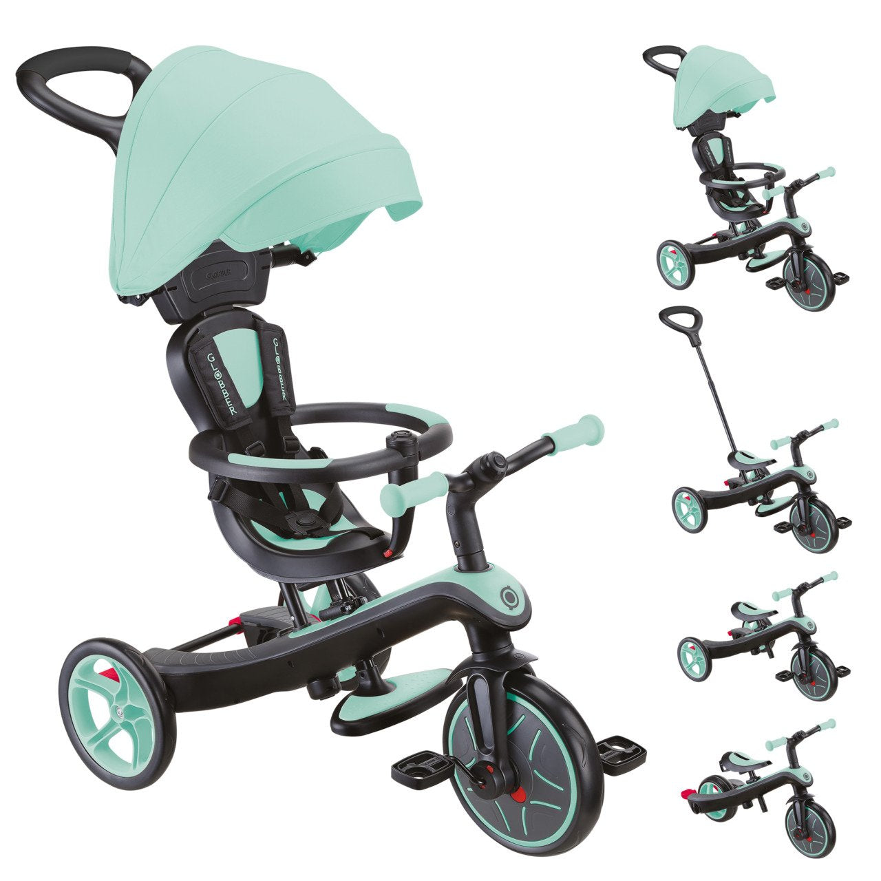 EAN 4895224411604 - Globber Explorer Trike 4in1 triciclo Niños Dirección delantera Vertical imagen 10