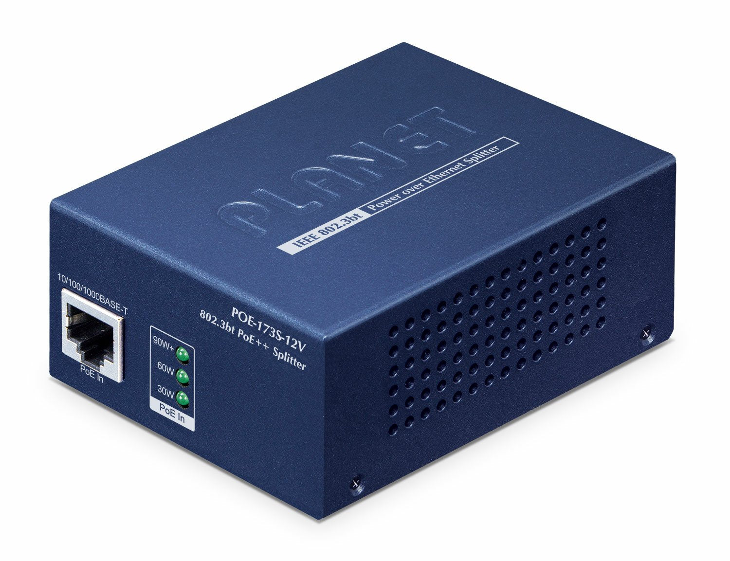 Planet Single Port Poe++ Splitter Poe-173s-12v
