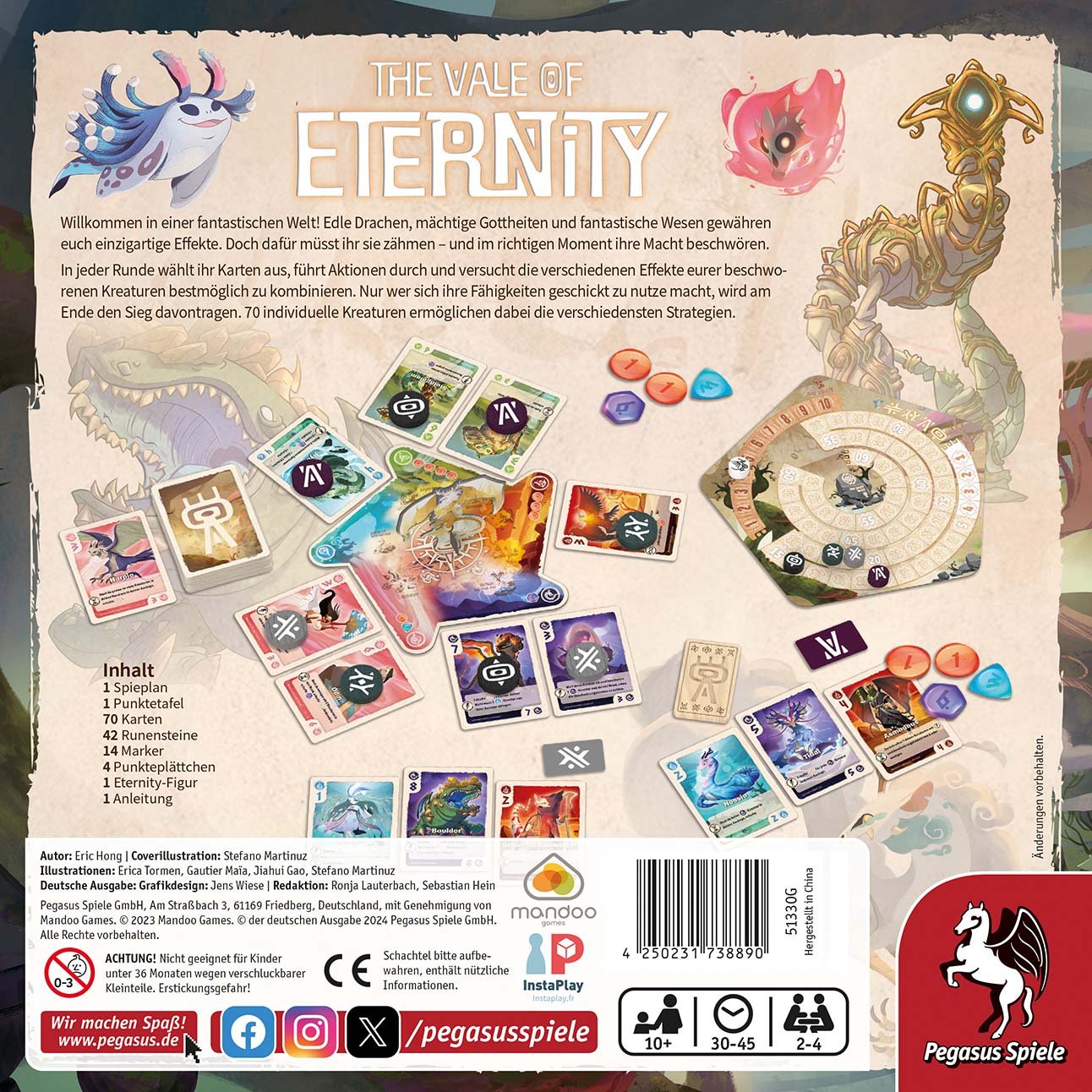 Pegasus The Vale Of Eternity, Juego De Mesa 51330g