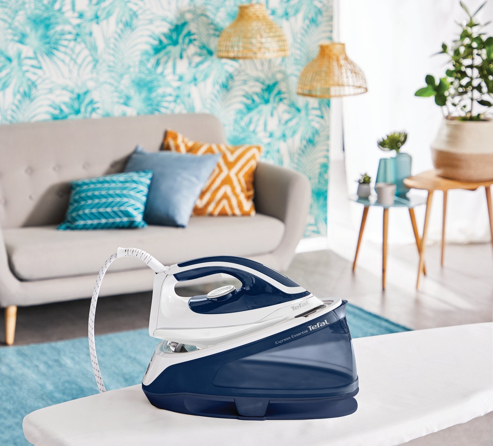 Centro De Planchado - Tefal Sv6116e0, 2200 W, 270 G/Min, 5,3 Bar, Acero Inoxidable, Blanco