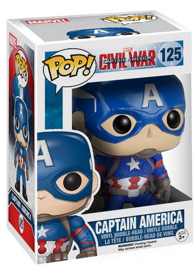 Figura Pop! Marvel Capitán América Civil War