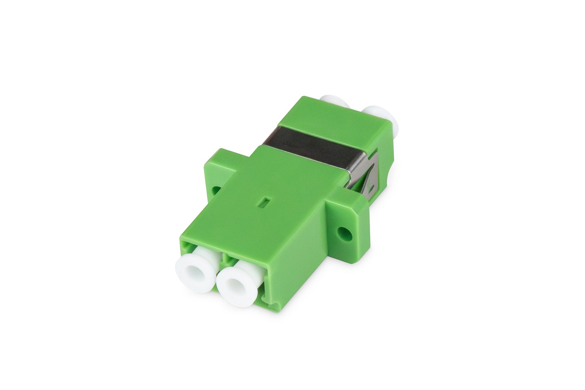 Digitus Lc/Apc-Lc/Apc Duplex Coupler, Color Green Ceramic Sleeve, Polymer Housing, Singlemode Apc