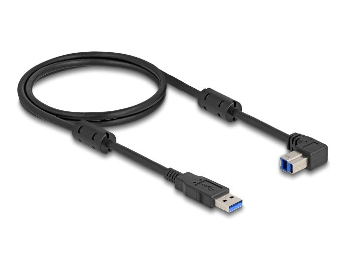 Delock 81112 Cable Usb 5 Gbps Tipo-A Macho A Tipo-B Macho 90° Acodado Hacia Abajo 1 M