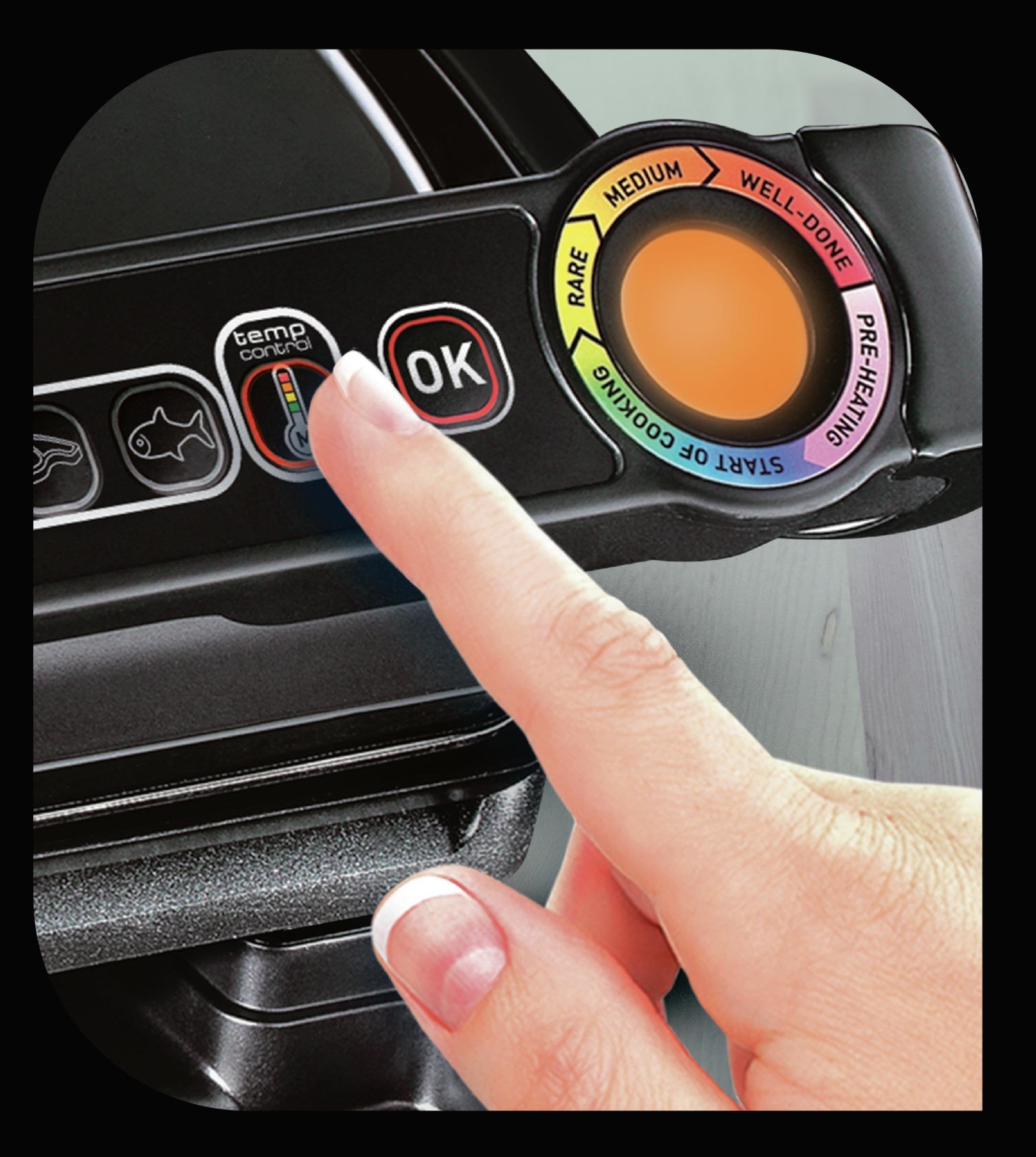 Grill Electric Tefal Optigrill+ Gc 7148 (Contact Grill; 2000w; Black Color)