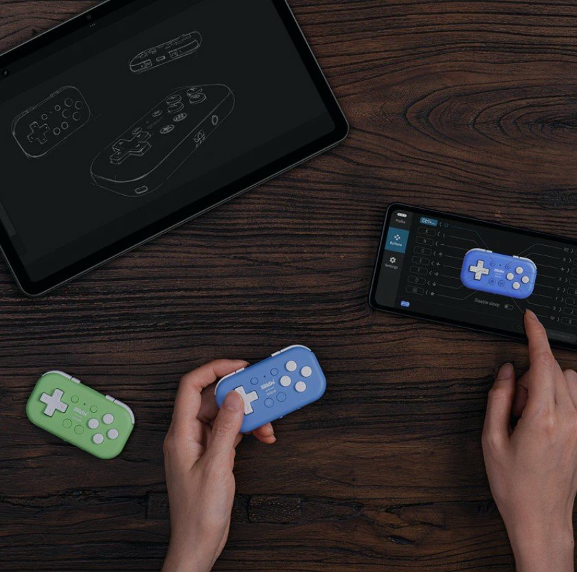 8bitdo Micro Bluetooth Gamepad Azul, Para Nintendo Switch, Android, Raspberry Pi Ret00384