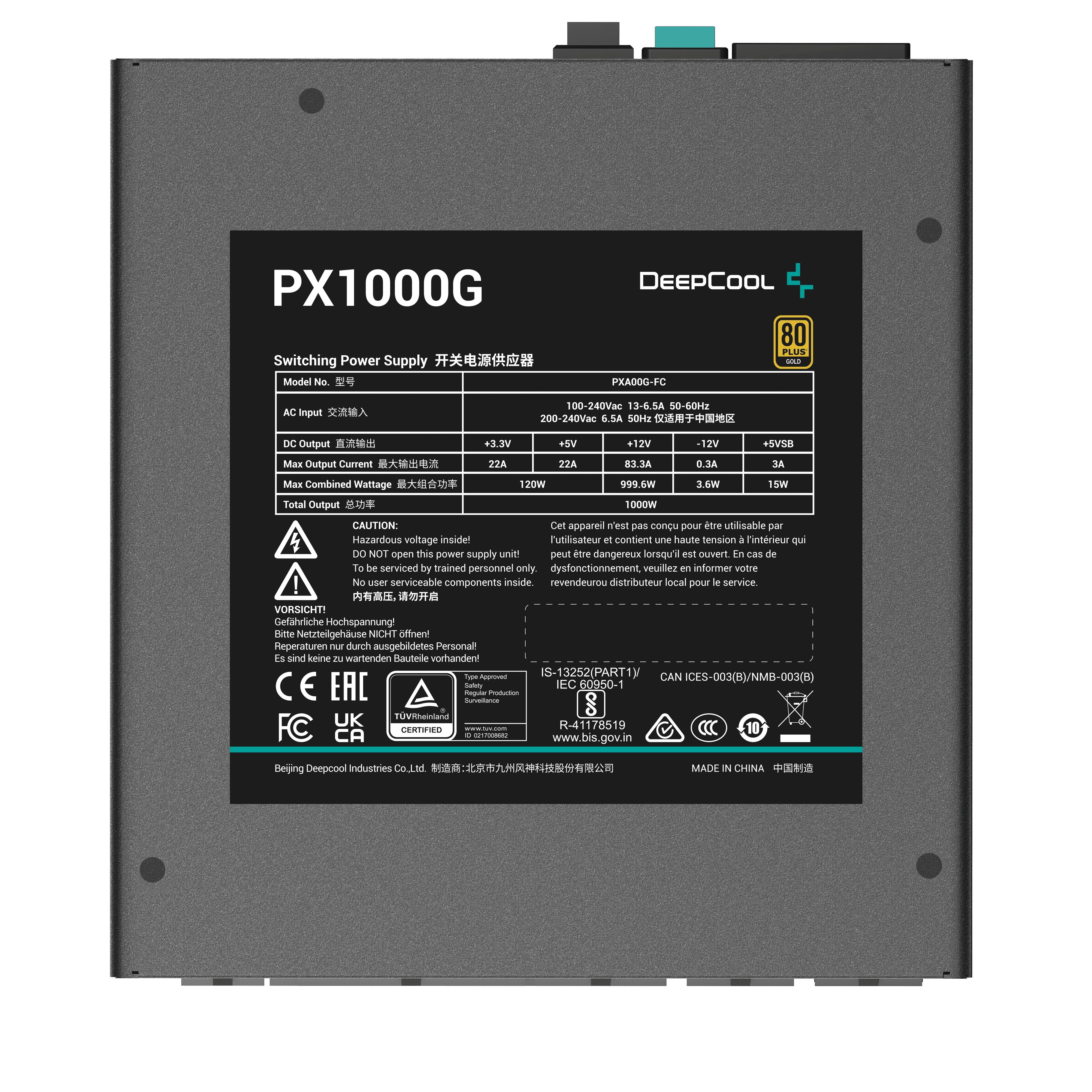 EAN 6933412716792 - DeepCool PX1000G unidad de fuente de alimentación 1000 W 20+4 pin ATX ATX Negro imagen 5
