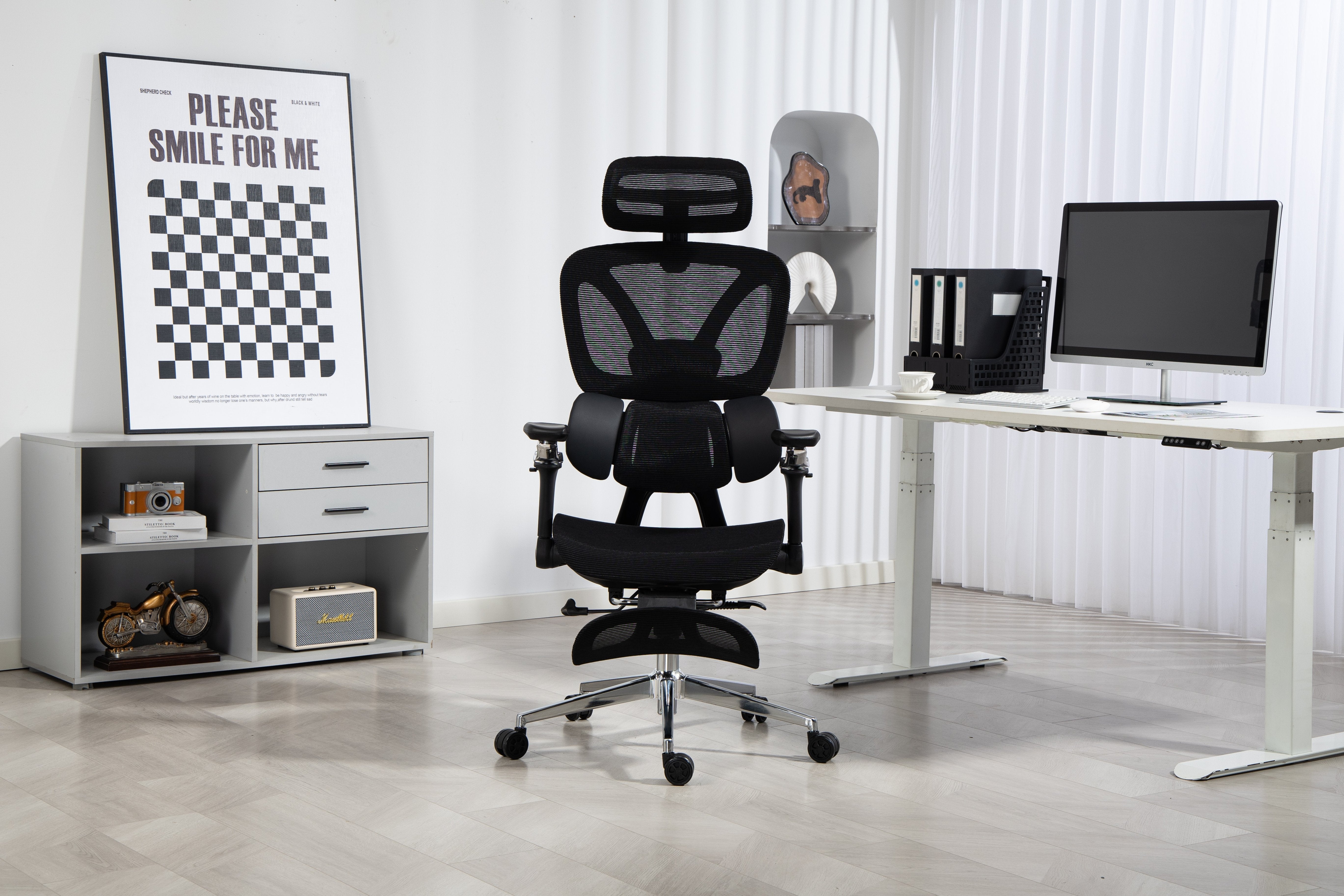 EAN 5901443391562 - Activejet YK848 BK silla de oficina y de ordenador Asiento de malla Respaldo de malla imagen 38