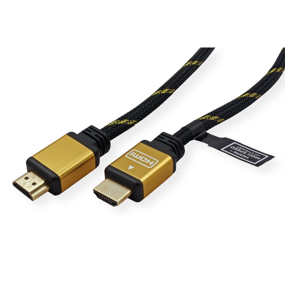 Roline Gold Hdmi High Speed Cable Mit Ethernet 2m
