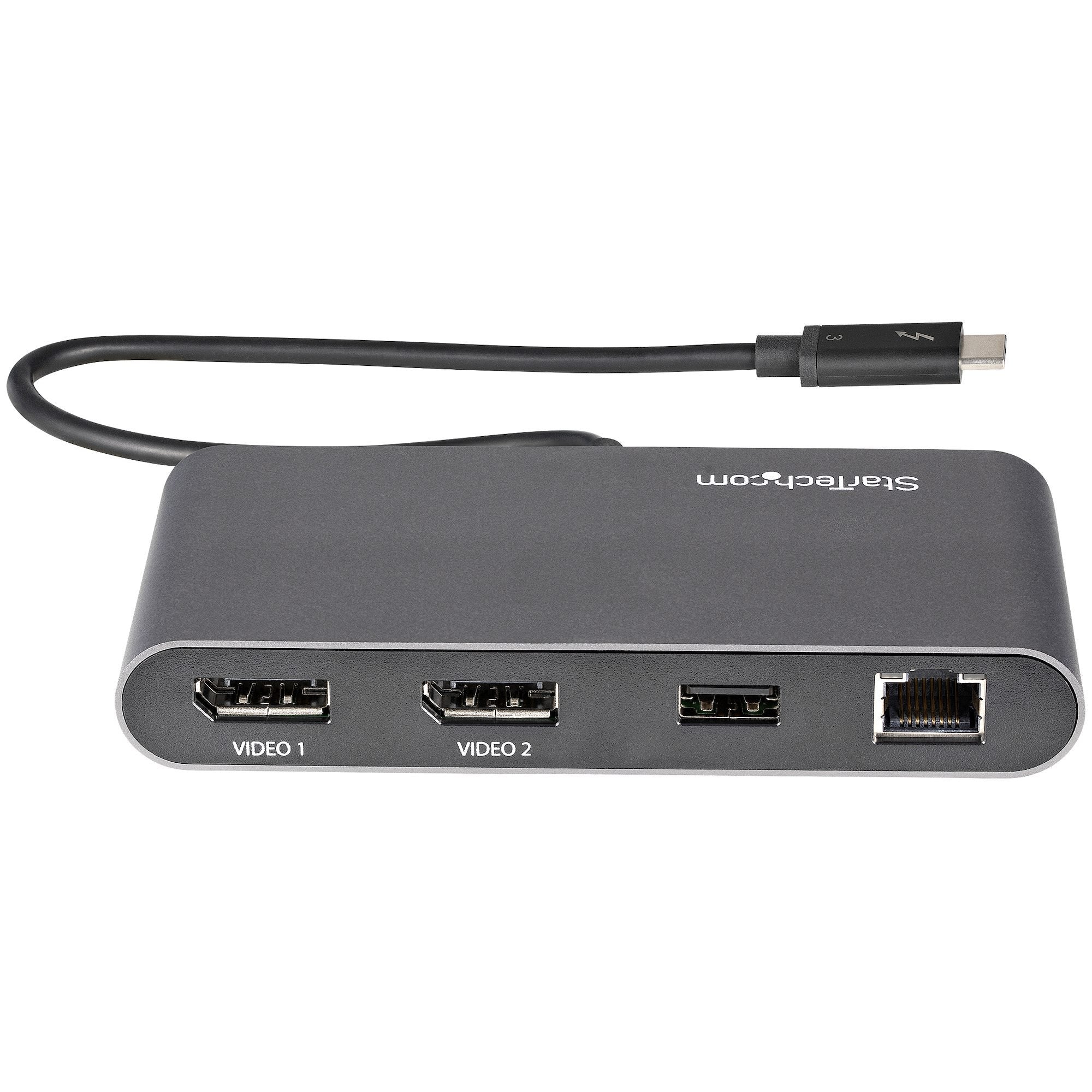 EAN 0065030888059 - StarTech.com TB3DKM2DPL base para portátil y replicador de puertos Alámbrico Gris imagen 4