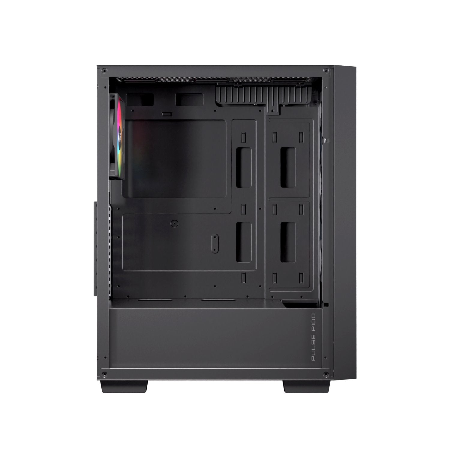 Caja Atx Semitorre Einarex P100 Rgb Negra 3 Fans Excs-Pl-100r-B