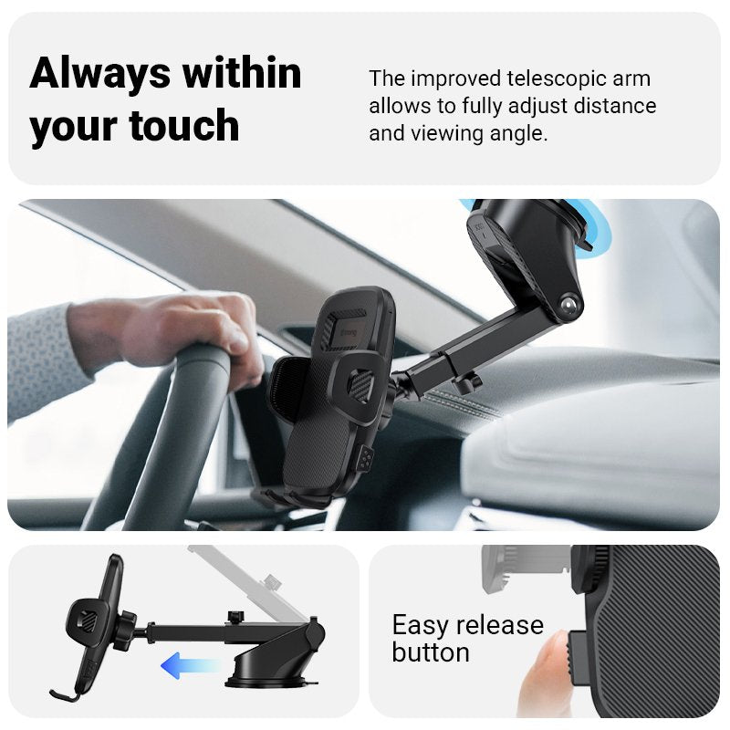 Carclip Dashboard - Uniwersalny Uchwyt Samochodowy 2w1 Na Kokpit I Szybe