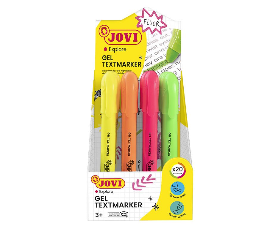 EAN 8412027028707 - Jovi 1829 marcador permanente Verde, Naranja, Rosa, Amarillo 20 pieza(s) imagen 2