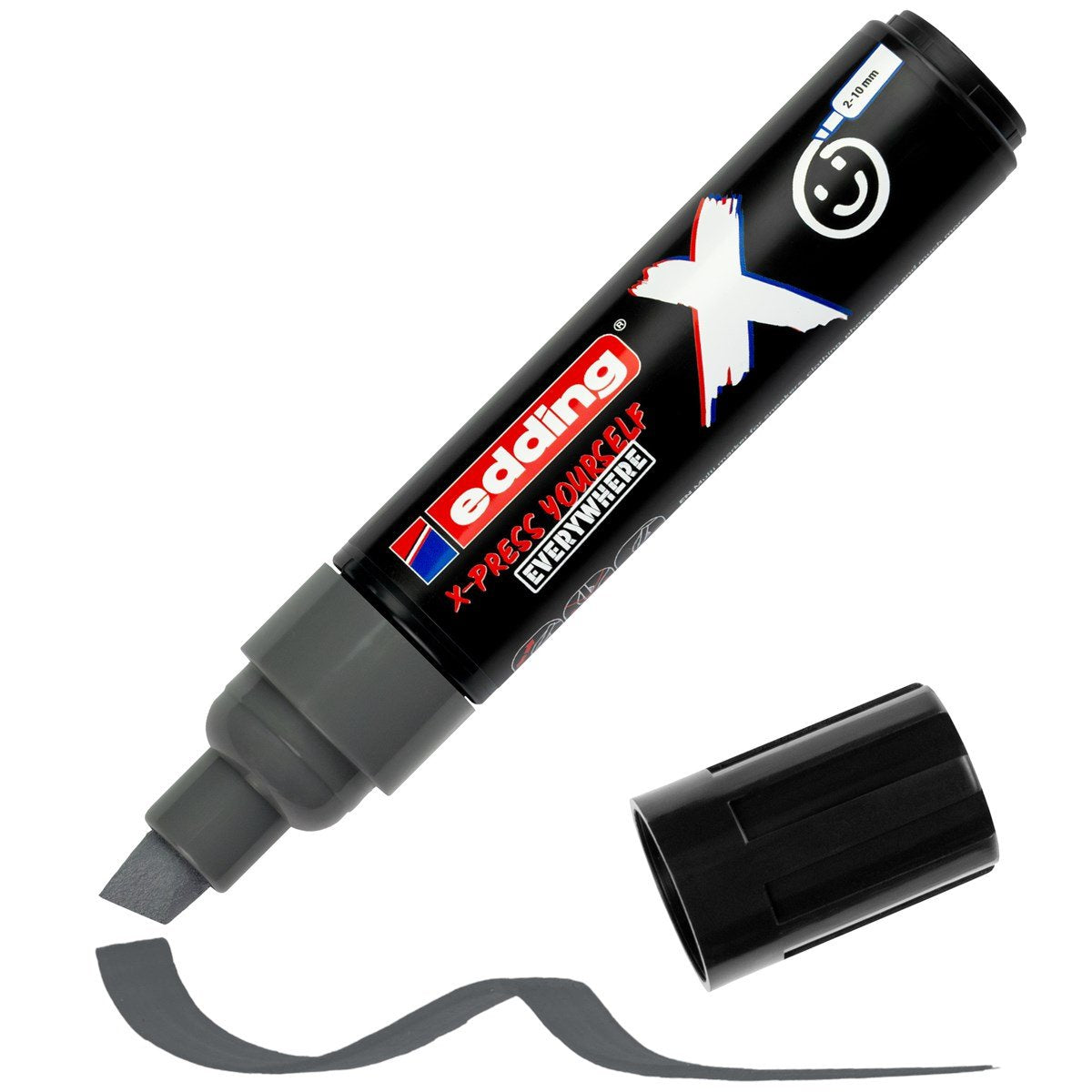 Edding X 6900 Pack De 2 Rotuladores Multisuperficie Permanentes De Tinta Opaca - Punta Biselada Con Trazo 2-10mm -