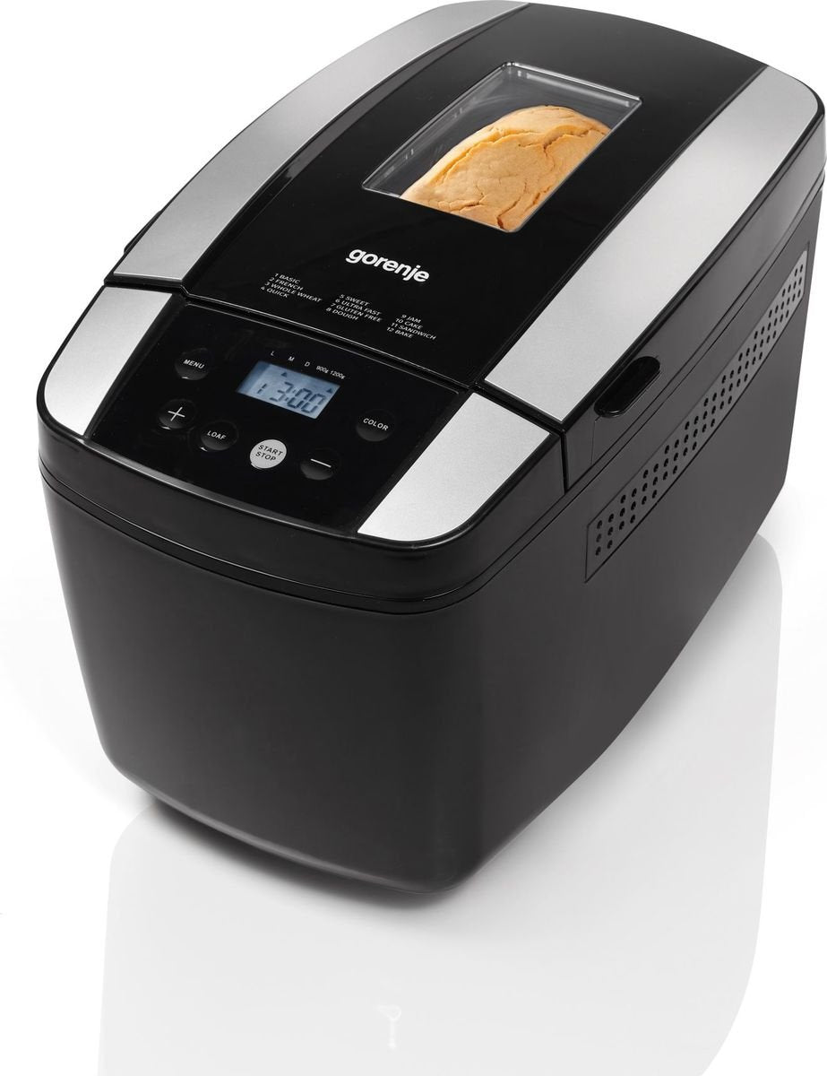 Gorenje Panificadora Bm1210bk 800w, Número De Programas 12, Pantalla Lcd, Negro