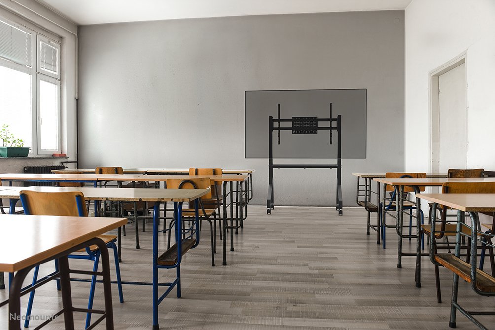 EAN 8717371440220 - Neomounts FL50-525BL1 mueble y soporte para dispositivo multimedia Negro Panel plano Mesita con ruedas pa imagen 17