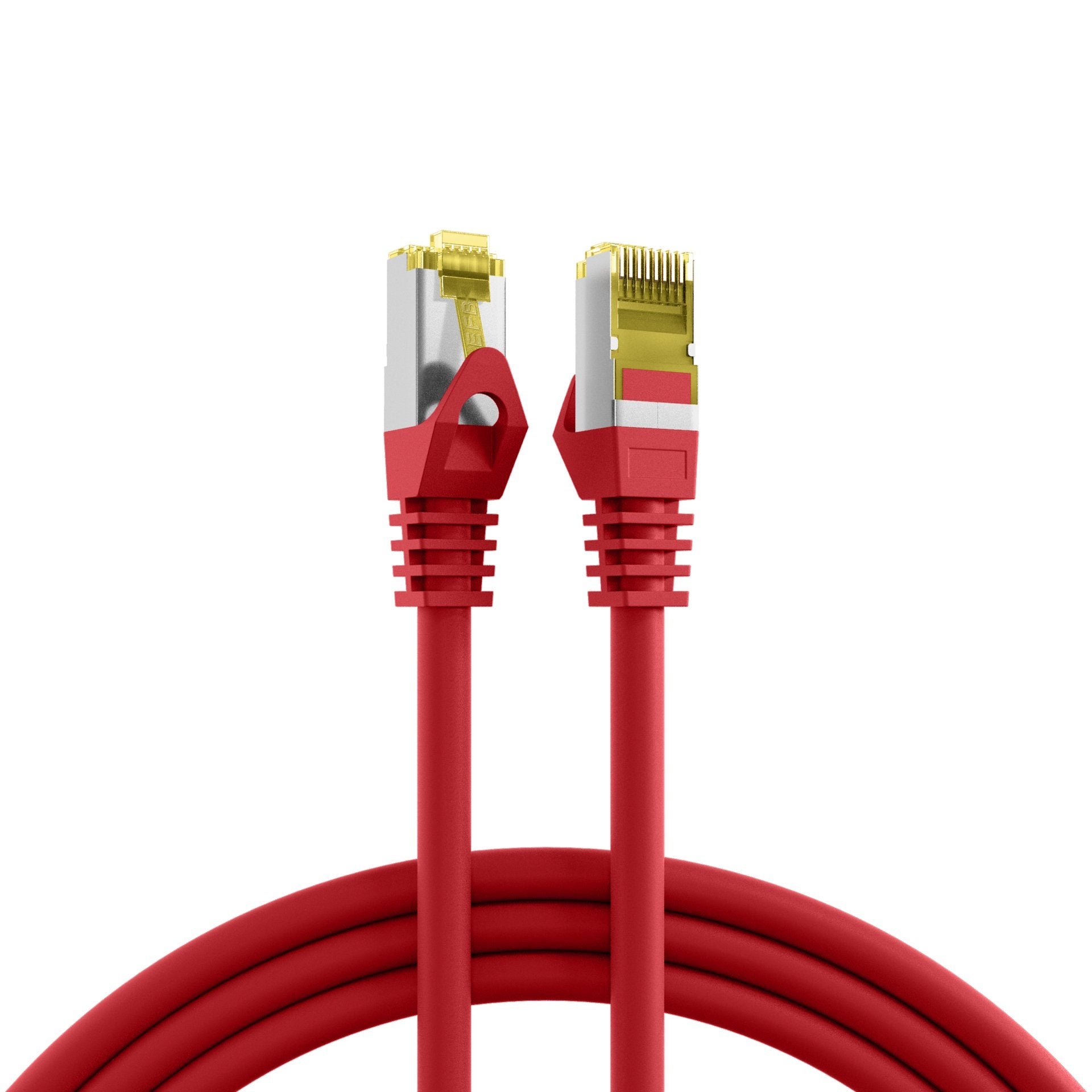 Efb Rj45 Cable De Red Cat.6a S Ftp Lszh Cat.7 Rohcable Rot