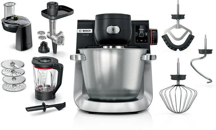 EAN 4242005424719 - Bosch Serie 6 MUMS6ZS34 robot de cocina 1600 W 5,5 L Negro, Acero inoxidable imagen 1