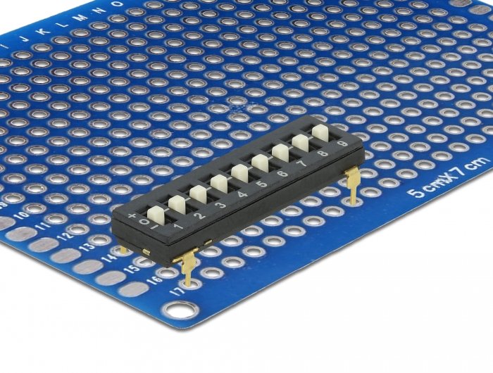 Delock 66309 Accesorio Para Placa De Circuito Impreso (Pcb) Interruptor Dip 2 Pieza(S)