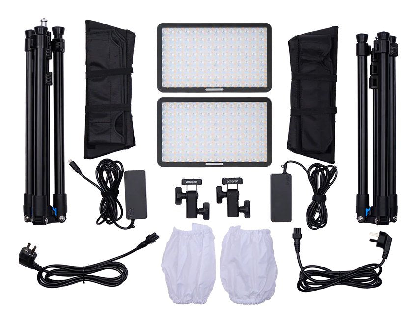 Amaran Pano 60c 2-Light-Kit Charcoal