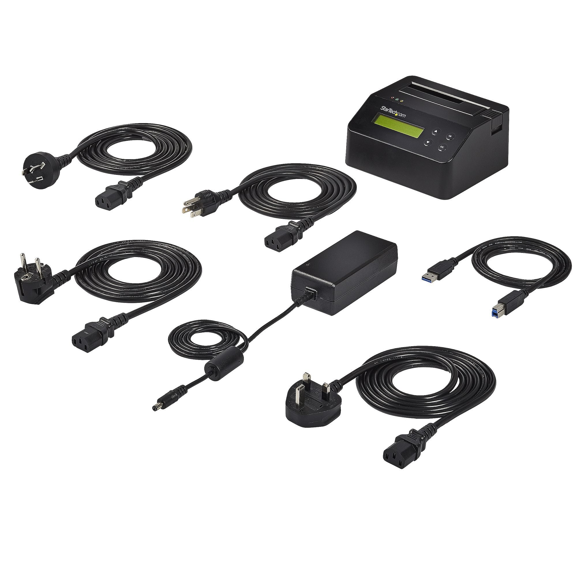 Startech.Com Base Dock Usb 3.0 Borrador Para Discos De 2,5" Y 3,5" Sata - Borrado Seguro Con Impresion De Recibo,2 Años