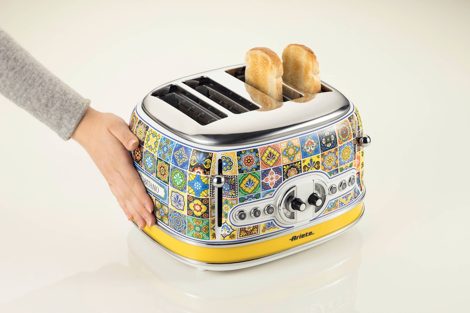 EAN 8003705122826 - Ariete 0156/0P 6 4 rebanada(s) 1630 W Azul, Amarillo imagen 5