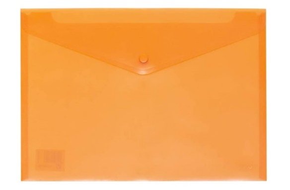 Carchivo Sobre Folio C/Broche Pp Translúcido 200 Micras Naranja