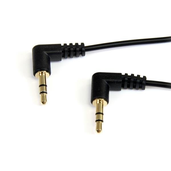 EAN 0065030841283 - StarTech.com 0.3m Angle M/M cable de audio 0,3 m Negro imagen 1