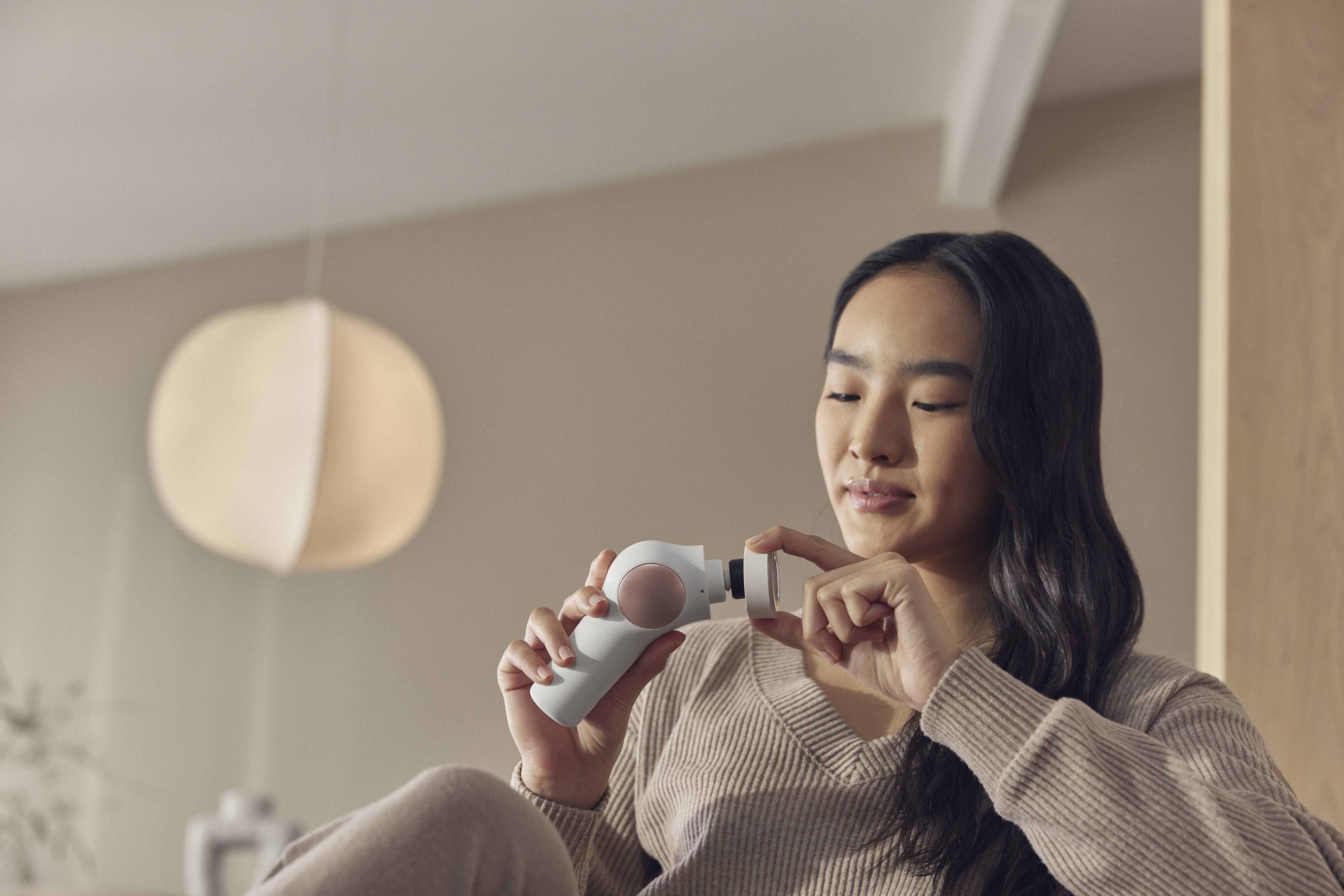 Masajeador Cara Therabody Fg Theraface Hot & Cold Rings - White Blanco