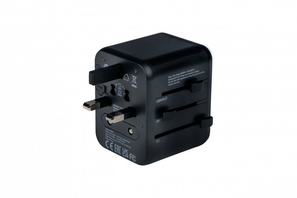 EAN 0023942495437 - Verbatim 49543 adaptador de enchufe eléctrico Universal Negro imagen 3