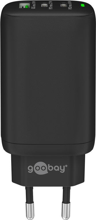 EAN 4040849654077 - Goobay 65407 cargador de dispositivo móvil Auriculares, Portátil, Smartphone, Tableta Negro Corriente alt imagen 2