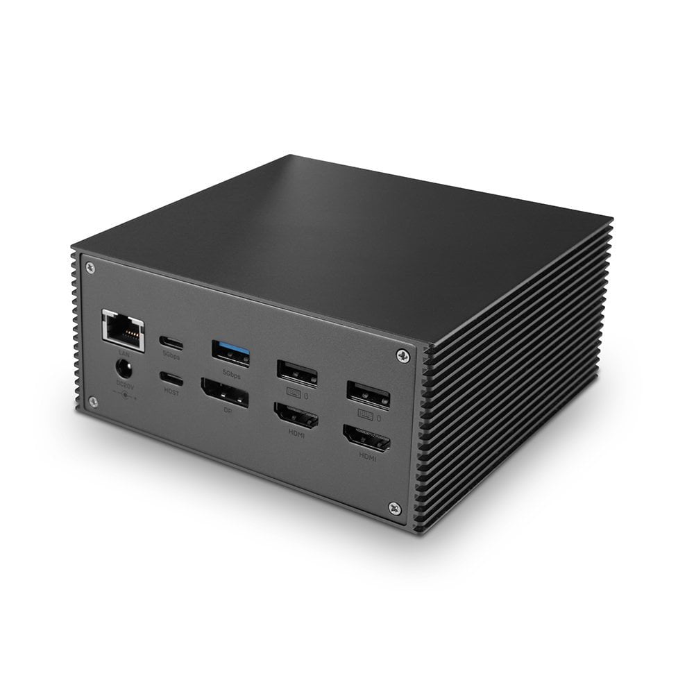 Lindy 43378 Base Para Portátil Y Replicador De Puertos Alámbrico Usb 3.2 Gen 2 (3.1 Gen 2) Type-C Gris