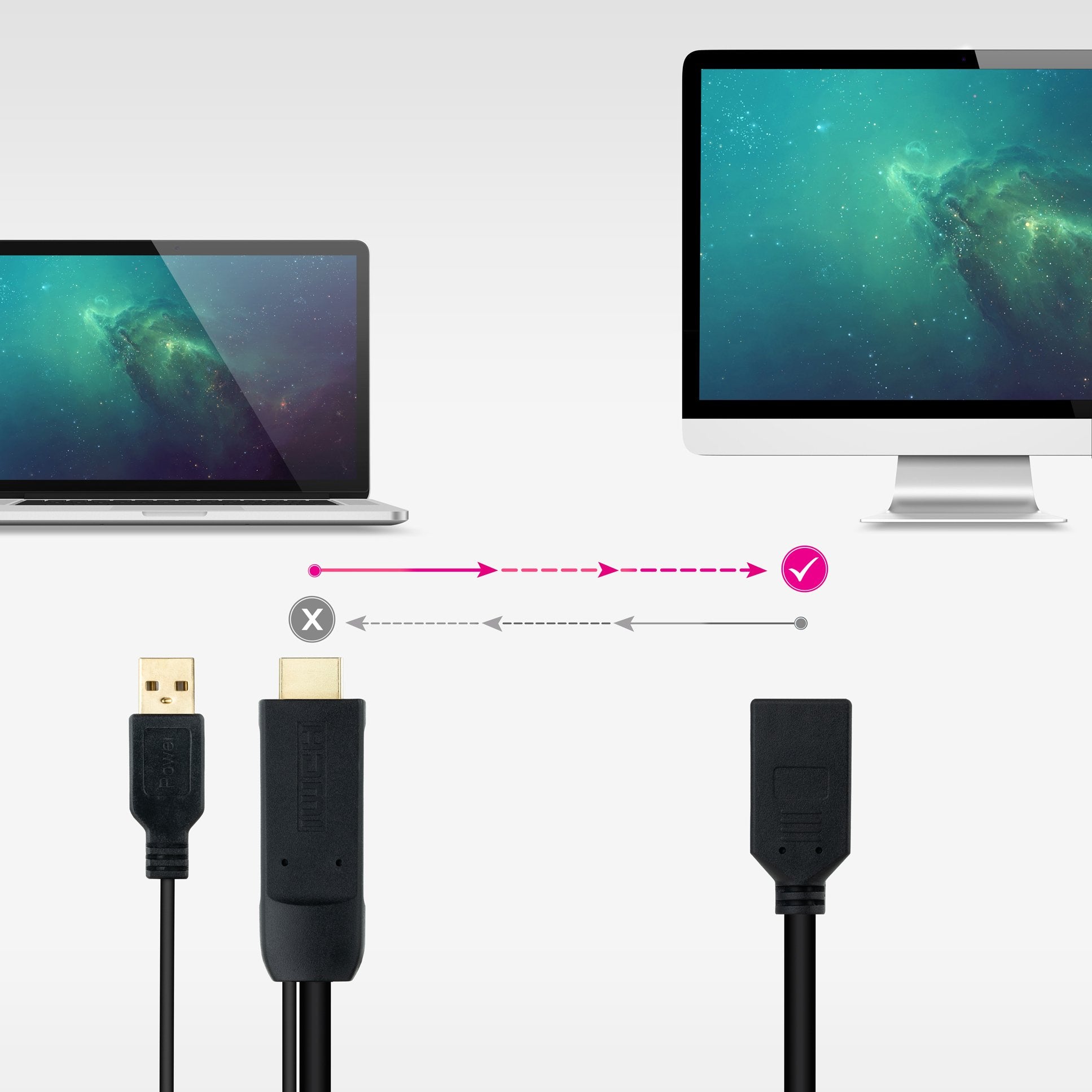 EAN 8433281012844 - Nanocable 10.16.0205 adaptador de cable de vídeo 0,2 m HDMI + USB Type-A imagen 4
