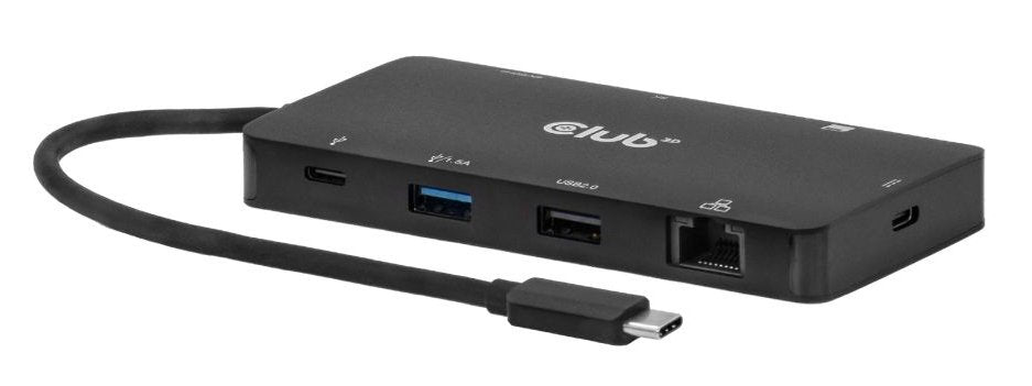 Club3d Usb-C 9in1-Hub >2xhdmi 2xusb Usb-C Lan 4k60hz Pd100w Retail
